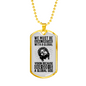 Be Global Christians Necklace Stainless Steel or 18k Gold Dog Tag 24" Chain-Express Your Love Gifts