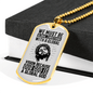 Be Global Christians Necklace Stainless Steel or 18k Gold Dog Tag 24" Chain-Express Your Love Gifts