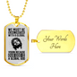Be Global Christians Necklace Stainless Steel or 18k Gold Dog Tag 24" Chain-Express Your Love Gifts