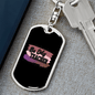 Be My Teacher Mom Keychain Stainless Steel or 18k Gold Dog Tag Keyring-Express Your Love Gifts