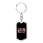 Be My Teacher Mom Keychain Stainless Steel or 18k Gold Dog Tag Keyring-Express Your Love Gifts