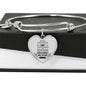 Be Not Conformed Romans 12:2 Bible Verse Heart Bangle Stainless Steel or 18k Gold 18-22"-Express Your Love Gifts