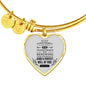 Be Not Conformed Romans 12:2 Bible Verse Heart Bangle Stainless Steel or 18k Gold 18-22"-Express Your Love Gifts