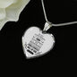 Be Not Conformed Romans 12:2 Bible Verse Necklace Stainless Steel or 18k Gold Heart Pendant 18-22"-Express Your Love Gifts