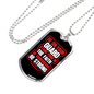 Be On Guard 1 Corinthians 16:13 Necklace Stainless Steel or 18k Gold Dog Tag 24" Chain-Express Your Love Gifts