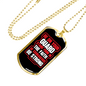 Be On Guard 1 Corinthians 16:13 Necklace Stainless Steel or 18k Gold Dog Tag 24" Chain-Express Your Love Gifts