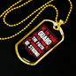 Be On Guard 1 Corinthians 16:13 Necklace Stainless Steel or 18k Gold Dog Tag 24" Chain-Express Your Love Gifts