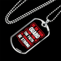 Be On Guard 1 Corinthians 16:13 Necklace Stainless Steel or 18k Gold Dog Tag 24" Chain-Express Your Love Gifts