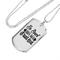 Be Smart Necklace Stainless Steel or 18k Gold Dog Tag 24" Chain-Express Your Love Gifts