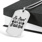 Be Smart Necklace Stainless Steel or 18k Gold Dog Tag 24" Chain-Express Your Love Gifts