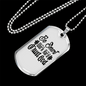 Be Smart Necklace Stainless Steel or 18k Gold Dog Tag 24" Chain-Express Your Love Gifts