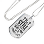 Be Still And Know Cross Psalm 46 Necklace Stainless Steel or 18k Gold Dog Tag 24" Chain-Express Your Love Gifts