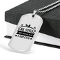 Be Still And Know Necklace Stainless Steel or 18k Gold Dog Tag 24" Chain-Express Your Love Gifts