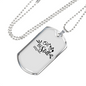 Be Still Necklace Stainless Steel or 18k Gold Dog Tag 24" Chain-Express Your Love Gifts