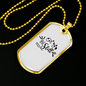Be Still Necklace Stainless Steel or 18k Gold Dog Tag 24" Chain-Express Your Love Gifts