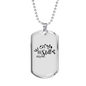 Be Still Necklace Stainless Steel or 18k Gold Dog Tag 24" Chain-Express Your Love Gifts