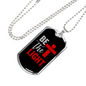 Be The Light Necklace Stainless Steel or 18k Gold Dog Tag 24" Chain-Express Your Love Gifts