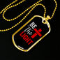 Be The Light Necklace Stainless Steel or 18k Gold Dog Tag 24" Chain-Express Your Love Gifts