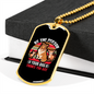 Be The Person 3 Dogs Necklace Stainless Steel or 18k Gold Dog Tag 24" Chain-Express Your Love Gifts