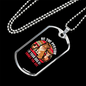 Be The Person 3 Dogs Necklace Stainless Steel or 18k Gold Dog Tag 24" Chain-Express Your Love Gifts