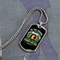 Be The Person Blue Necklace Stainless Steel or 18k Gold Dog Tag 24" Chain-Express Your Love Gifts