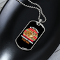 Be The Person Bulldog Necklace Stainless Steel or 18k Gold Dog Tag 24" Chain-Express Your Love Gifts