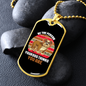 Be The Person Bulldog Necklace Stainless Steel or 18k Gold Dog Tag 24" Chain-Express Your Love Gifts