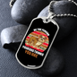 Be The Person Bulldog Necklace Stainless Steel or 18k Gold Dog Tag 24" Chain-Express Your Love Gifts