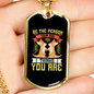 Be The Person Couple Dogs Necklace Stainless Steel or 18k Gold Dog Tag 24" Chain-Express Your Love Gifts