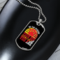 Be The Person Dog Print Necklace Stainless Steel or 18k Gold Dog Tag 24" Chain-Express Your Love Gifts