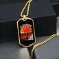 Be The Person Dog Print Necklace Stainless Steel or 18k Gold Dog Tag 24" Chain-Express Your Love Gifts