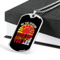Be The Person Dog Print Necklace Stainless Steel or 18k Gold Dog Tag 24" Chain-Express Your Love Gifts