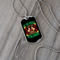 Be The Person Green Necklace Stainless Steel or 18k Gold Dog Tag 24" Chain-Express Your Love Gifts