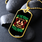Be The Person Green Necklace Stainless Steel or 18k Gold Dog Tag 24" Chain-Express Your Love Gifts