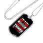 Be The Person Plain Necklace Stainless Steel or 18k Gold Dog Tag 24" Chain-Express Your Love Gifts
