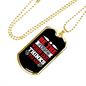 Be The Person Plain Necklace Stainless Steel or 18k Gold Dog Tag 24" Chain-Express Your Love Gifts
