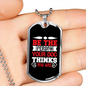 Be The Person Plain Necklace Stainless Steel or 18k Gold Dog Tag 24" Chain-Express Your Love Gifts