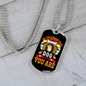 Be The Person Puppies Necklace Stainless Steel or 18k Gold Dog Tag 24" Chain-Express Your Love Gifts