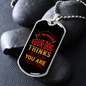Be The Person Red Necklace Stainless Steel or 18k Gold Dog Tag 24" Chain-Express Your Love Gifts