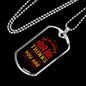Be The Person Red Necklace Stainless Steel or 18k Gold Dog Tag 24" Chain-Express Your Love Gifts