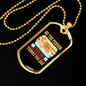Be The Person Sleeping Dog Necklace Stainless Steel or 18k Gold Dog Tag 24" Chain-Express Your Love Gifts