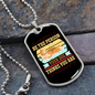Be The Person Sleeping Dog Necklace Stainless Steel or 18k Gold Dog Tag 24" Chain-Express Your Love Gifts