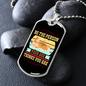 Be The Person Sleeping Dog Necklace Stainless Steel or 18k Gold Dog Tag 24" Chain-Express Your Love Gifts