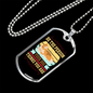 Be The Person Sleeping Dog Necklace Stainless Steel or 18k Gold Dog Tag 24" Chain-Express Your Love Gifts
