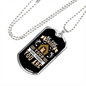 Be The Person White Necklace Stainless Steel or 18k Gold Dog Tag 24" Chain-Express Your Love Gifts