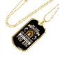 Be The Person White Necklace Stainless Steel or 18k Gold Dog Tag 24" Chain-Express Your Love Gifts
