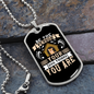 Be The Person White Necklace Stainless Steel or 18k Gold Dog Tag 24" Chain-Express Your Love Gifts