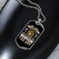 Be The Person White Necklace Stainless Steel or 18k Gold Dog Tag 24" Chain-Express Your Love Gifts