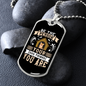 Be The Person White Necklace Stainless Steel or 18k Gold Dog Tag 24" Chain-Express Your Love Gifts