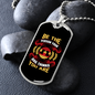 Be The Person Yellow Red Necklace Stainless Steel or 18k Gold Dog Tag 24" Chain-Express Your Love Gifts